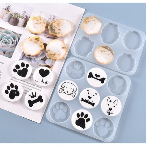 Silicone Pet Styling Decoration Mould Irregular Base Shaped UV Epoxy Resin Jewelry Molds Jewelry Accessories