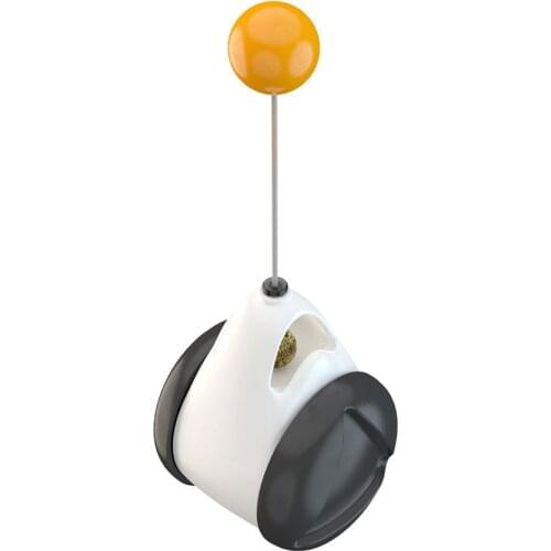 Tumbler Swing Toys Cats Interactive Balance Car Chasing Pet Trainning Toy With Catnip Funny Pet Products Dropshipping 63 57 82mm