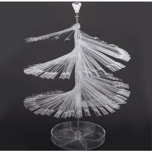 120pcs False Nail Tips Fake Nail Art Fan Shaped Palette Card Display Acrylic Practice Color Chart for Nail Polish Nail Holder