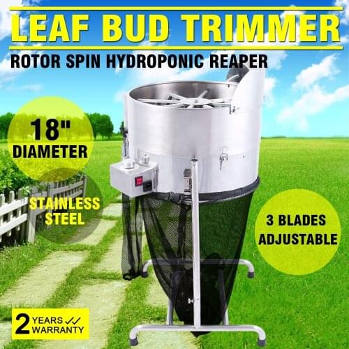 18'' Tumble Grow Trimmer Cutter Table Spin Pro PRO Automatic Output Stainless Steel Blades