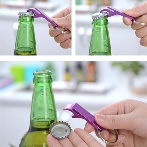 5 pcs/lot 11 Colors Bottle Opener Key Ring Chain Keyring Customize Metal Beer Bar Tool Gadgets Cool Beer Opener Keychain