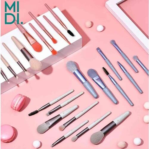 7Pcs Makeup Brushes Set Cosmetic Powder Foundation Eyeshadow Eyeliner Eyelash Eyebrow Brush Beauty Make up Blending Tools