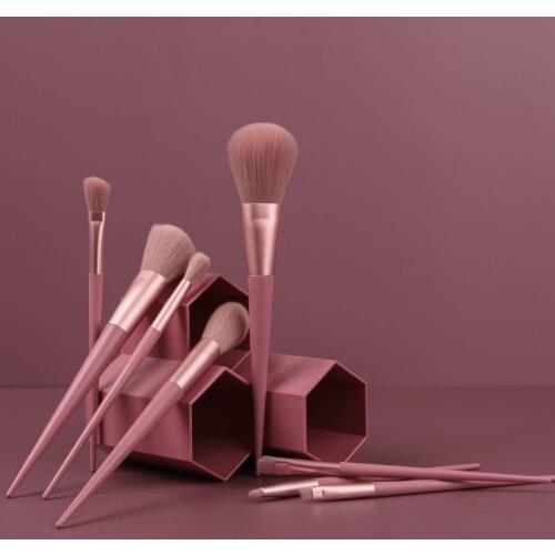 8 Pcs Mo Color Professional Makeup Brushes Set Powder Blush Foundation Eyeshadow Make Up Fan Brushes Cosmetic Kwasten Beauty