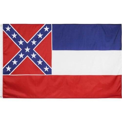 90x150cm US Mississippi State Flag Vivid Colors Durable State Flying Flag Garden Home Decor