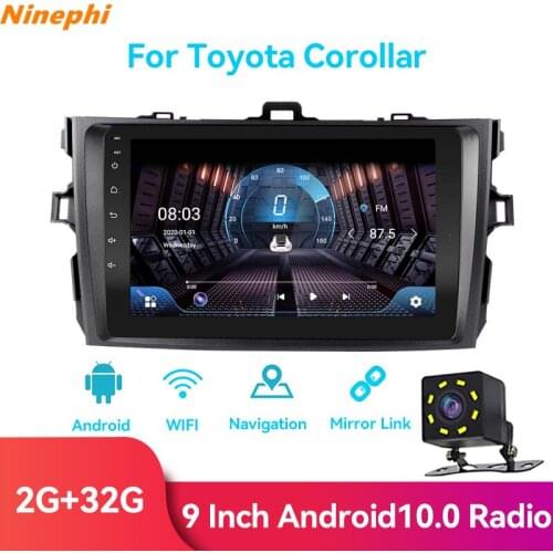 4G+64G DSP 2 din Android 9.0 4G NET Car Radio Multimedia Video Player for Toyota Corolla E140/150 2006 2007-2011 WiFi BT carplay