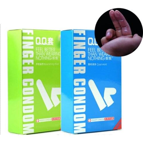 Safe Latex Finger Condoms Sex Toys Sexual Health Masturbation Condom Adult Games for Woman Men Finger Sleeve Clitoris Stimulator
