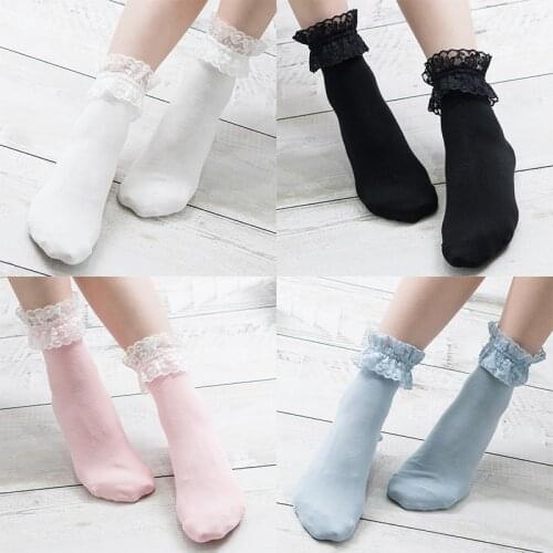 Lolita GIRLS Elasticity Lace Short Cotton Socks Cute Sweet Princess Style MORI Series Lolita WOMENS Socks