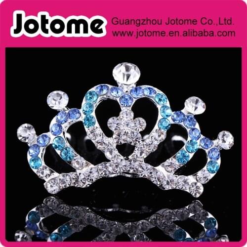 Elegent Wedding Prom Flower Girl Baby Kids Rhinestone Pearl Tiara Crown Comb