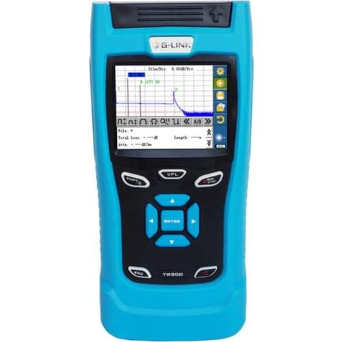 G LINK Handheld OTDR TR306 SM OTDR 1310/1550nm, 32/30dB,Integrated VFL, Touch Screen Optical Time Domain Reflectometers BY DHL