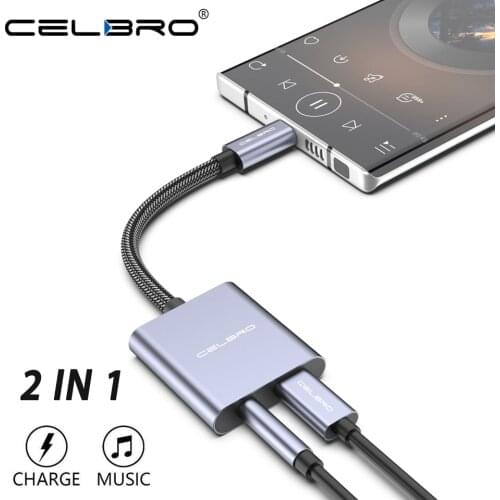 2 In 1 Type C To 3.5mm Headhone Jack 3.5 AUX USB C Cable Headphones Adapter 3.5 Jack Audio Cable For Ipad Pro Samsung Xiaomi