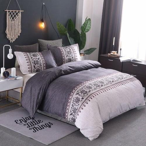 Luxury Duvet Cover Ethnic Floral Bedding Set Polyester Bed Linens Comforter Quilt Covers Soft Queen King Size Bedclothes