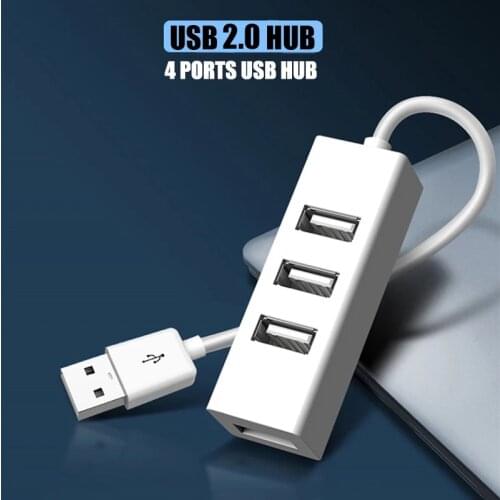 Hub USB Multi 2.0 Hub USB Splitter High Speed 4 Port All In One For PC Windows Macbook Computer Accessories