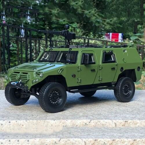 Diecast 1:18 Scale Dongfeng Warrior Off-road Military Vehicle Armored Vehicle Alloy Model Car Collection Toys Boys SPM - 2 Tiger