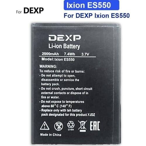 For DEXP Ixion ES550 ES 550 Li-ion Batteries For DEXP Ixion ES550 ES 550 Powerful Mobile Battery 2000mAh