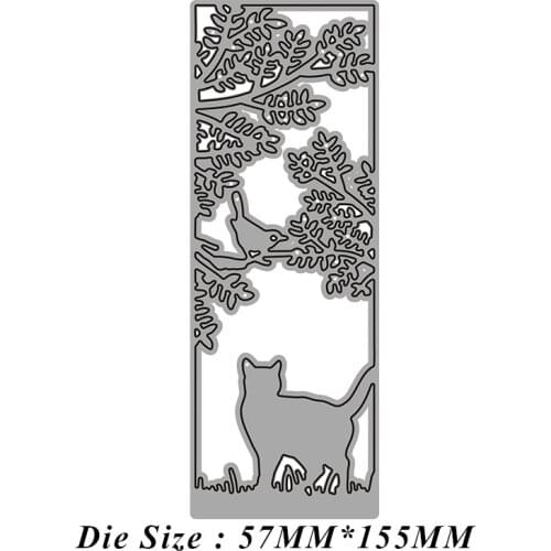 Kitten Cat Hollow Out Lace Metal Cutting Dies 2021 New Diy Molds Scrapbooking Paper Making Die Cuts Crafts