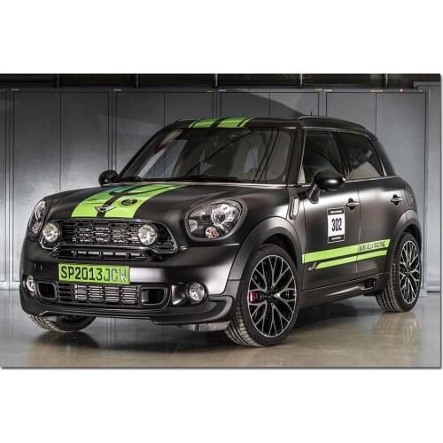 Mini JCW Countryman ALL4 Dakar Car Posters and Prints Wall Art Canvas Painting Wall Picture For Living Room Decor