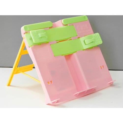 Multicolor Book Stand Holder Portable Foldable Bookend Bookstand Reading Support For Student Children Writing Bracket Office Use