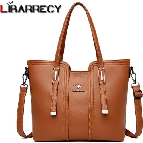 Fashion Letter Designer Ladies Shoulder Bag High Quality PU Leather Womens Handbag Solid Color Design Women Messenger Bags Sac