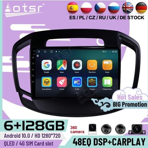 6+128G Carplay Multimedia Stereo Android Player For Opel Insignia 2014 2015 2016 2017 GPS Navi Auto Car Radio Receiver Head Unit