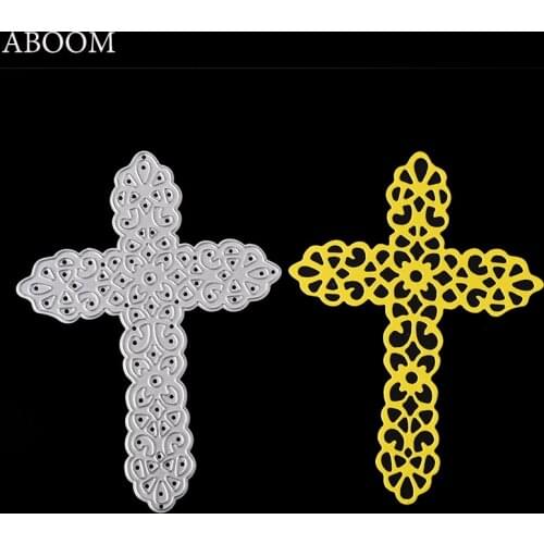 ABOOM Fresh 1PC Cross Metal Cutting Dies For Scrapbooking Stencils DIY Album Cards Decoration Embossing Folder Die Cuts Template