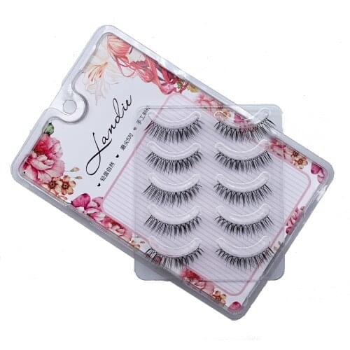 Mink Eyelashes Clear Band Eye Lashes Crisscross Transparent Band False Eyelashes Handmade Dramatic Lashes Upper Lash