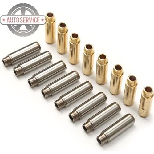 New 88-0229 16pcs Engine Valves Guides 6mm Duct Catheter For VW Beetle Passat Scirocco Audi A3 A4 A5 Q3 Skoda Seat 1.4 1.8 2.0