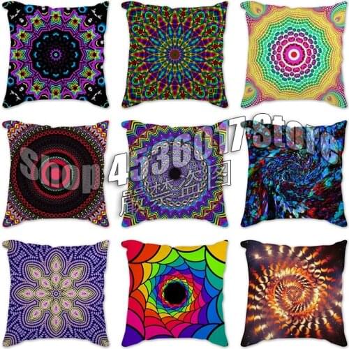 New Geometric Deer Printed Cushion Cover Spiritual Awakening Style Home Decorative Sofa Car Chair Home Decor Throw Pillows Case