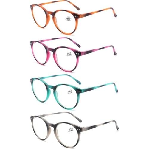 Anti Blue Rays Computer Reading Glasses Women Vintage Round Frame Gaming Glasses Men Anti Eye Eyestrain Light Blocking Eyewear