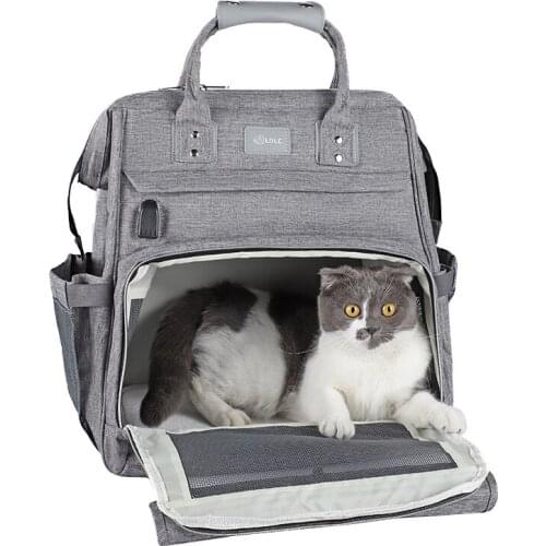 Pet Carriers Portable Cat Dog Shoulder Bags Travel Bag For Kittens Small Dogs Mesh Breathable Cat Carrying Backpack Pet Supplies