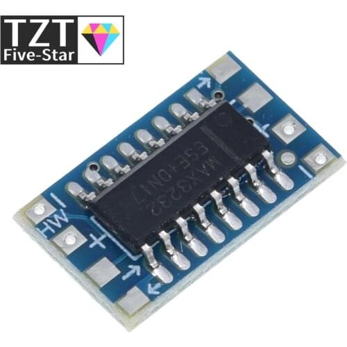 TZT 10pcs/lot mini RS232 MAX3232 Levels to TTL level converter board serial converter board Dropshipping