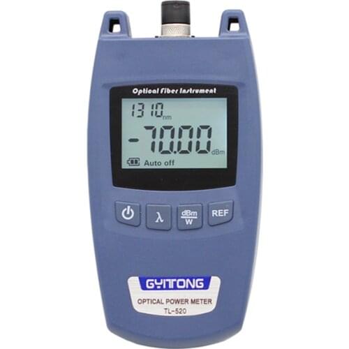 Handheld MINI TL520 -70dBm~+10dBm Fiber Optic Power Meter with FC universal connector TL520 laser power meter Fiber optic tester