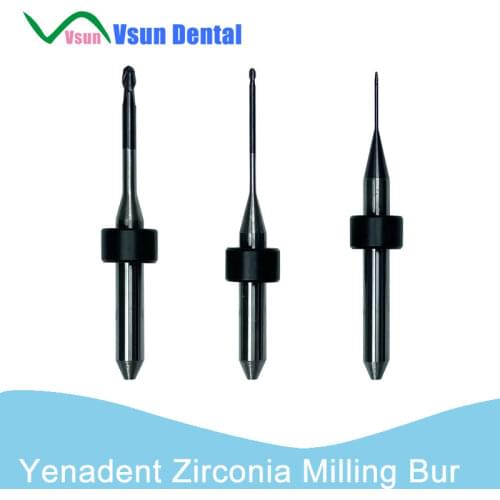 Yenadent Zirconia Dental Laboratory Tools CADCAM Milling Burs Cutters for Lab Materials