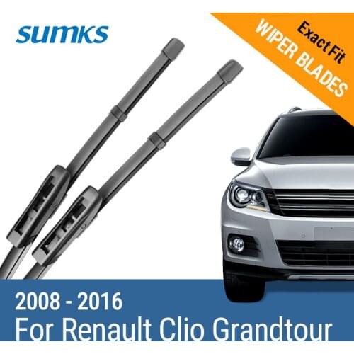 SUMKS Wiper Blades for Renault Clio Grandtour Fit Bayonet Arms 2008 2009 2010 2011 2012 2013 2014 2015 2016