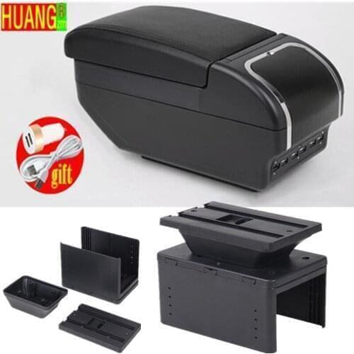 Universal car armrest box Car Arm Rest Storage Box For Renault /Opel /Ford/ Toyota Center Centre Console Rotatable Armrest