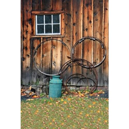 Old wooden cabin photo background vinyl vintage portrait photography backdrop for kids photographic studio accessories LV-1759