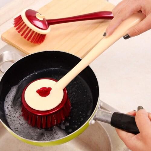 1PC Kitchen Dish Washing Brush Long-handled Washing Detachable Cleaning Brush Kitchen Cleaning Tools Random Color