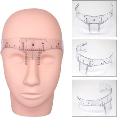 1Pcs Reusable Semi Permanent Eyebrow Stencil Makeup Microblading Measure Tattoo Ruler Shaper