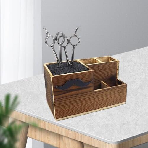 1Pc Hairdressing Tool Box Barbershop Storage Box Scissor Rack