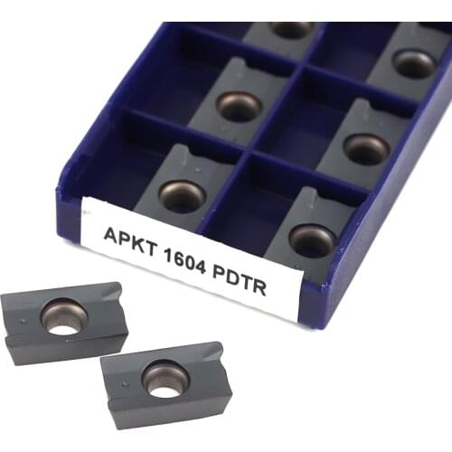 10pcs APKT1604 PDTR APMT1604 PDTR LT30 Carbide Insert Turning tools indexable Milling cutter CNC Lathe Finishing milling inserts