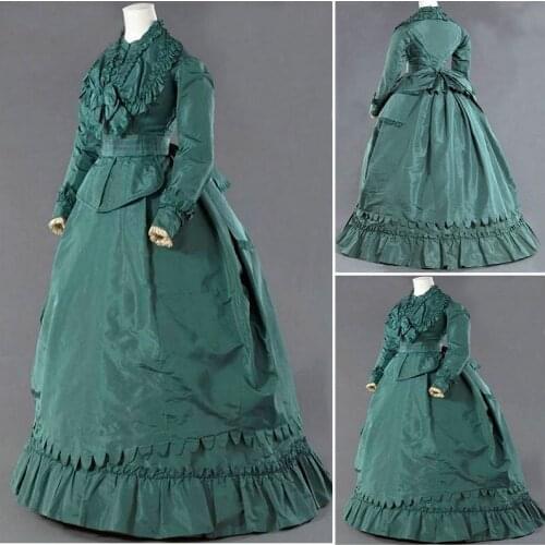 18 Century Civil War Southern Belle Gown evening Dress/Victorian Lolita dresses/scarlett dress US6-26 SC-988