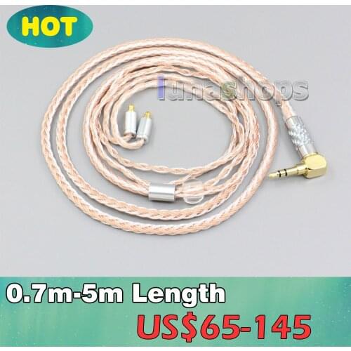 2.5mm 3.5mm XLR Balanced 16 Core OCC Silver Mixed Headphone Cable For Sennheiser IE400 IE500 Pro LN006458