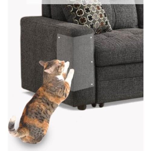 2Pcs/Set Cat Scratch Guard Adhesive PVC Cat Scratch Deterrent Scratchers Furniture Couch Protector Kitten Paw Pad