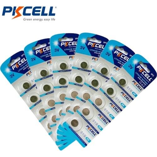 30Pcs/6Pack PKCELL CR1216 3V Lithium Battery ECR1216 DL1216 BR1216 LM1216 5034LC 1216 Button Cell Battery Watch Coin Battery