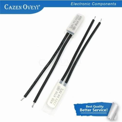 5pcs/lot KSD9700 250V 5A 45 Degree Temperature Switch Bimetal Disc Normal Close Closed Thermostat Thermal