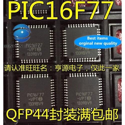 5PCS Microcontrollers PIC16F77-I/PT PIC16F77 QFP44 in stock 100% new and original