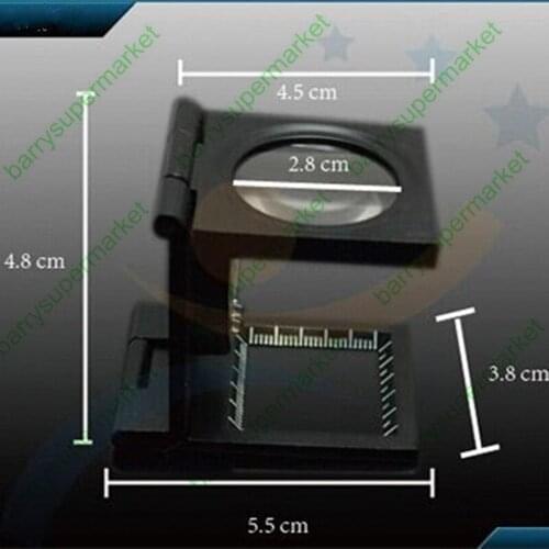 8X foldable Graduation Density Measurement Desktop Magnifier with LED source