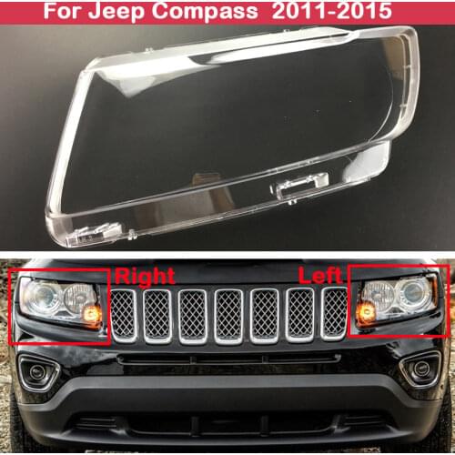 Car transparent lampshades lamp shell headlight shell cover For Jeep Compass 2011 2012 2013 2014 2015