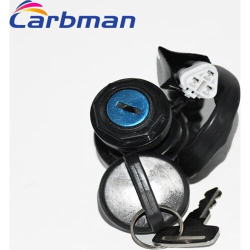 Carbman Ignition Key Switch For Kawasaki KFX700 KSV700 2004 2005 2006 2007 2008 2009
