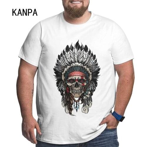 Hip Hop 3D oversized T Shirt Indians Skull Printed Mens plus size Shirts Summer Quality Terror Short Sleeve Harajuku Top 6xl
