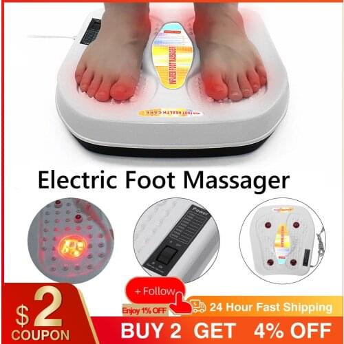 Electric Vibrator Relaxation Foot Massager Shiatsu Infrared Heating Acupuncture Therapy Kneading Foot Massager Health Care Tools